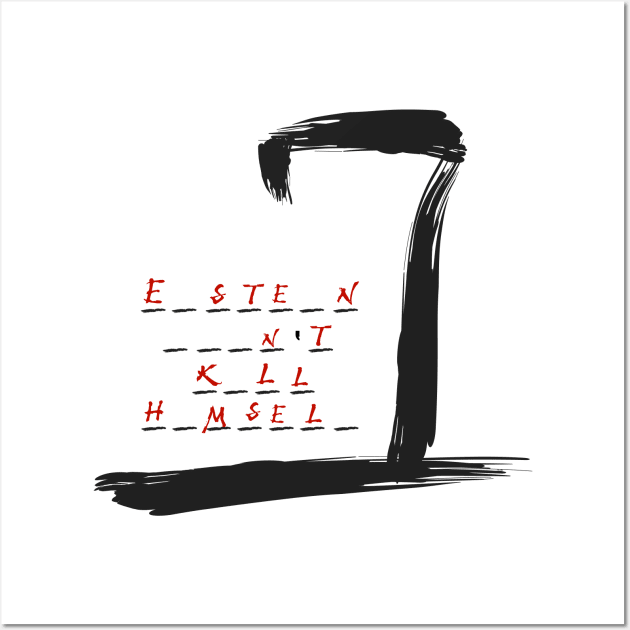 Hangman Epstein Wall Art by justaJEST